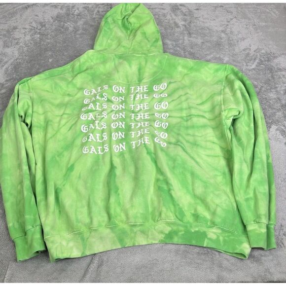 Gals On The Go Podcast Pullover Hoodie Men's Size 2XL XXL Green - Picture 1 of 7